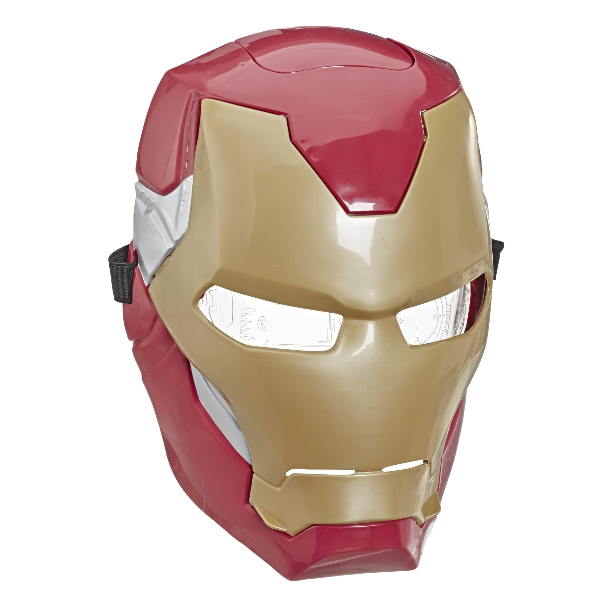 Marvel Avengers Iron Man Mask with luminous lift front view for immersive cosplay play.