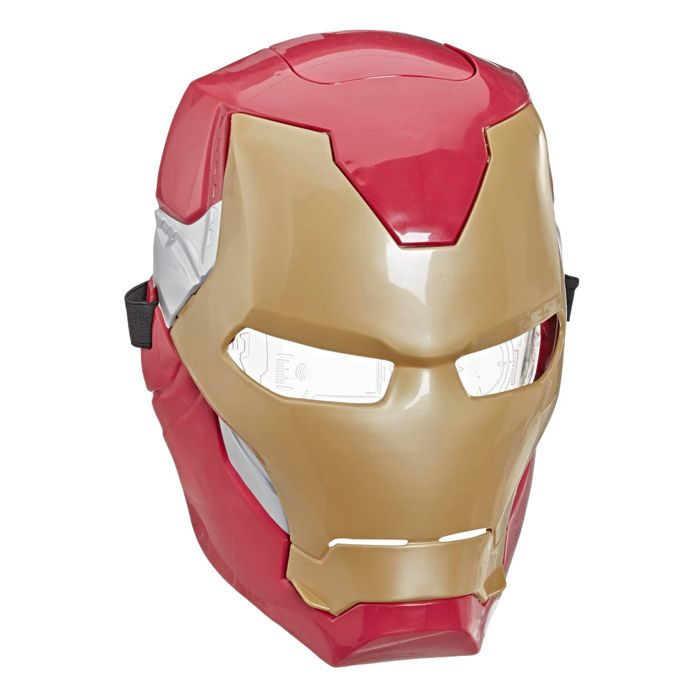 Marvel Avengers Iron Man Mask with luminous lift front view for immersive cosplay play.