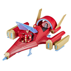 Marvel Iron Man repulsor blast battle jet ready for action-packed play