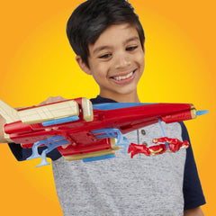 Rear cockpit holds an extra figure for teamwork play