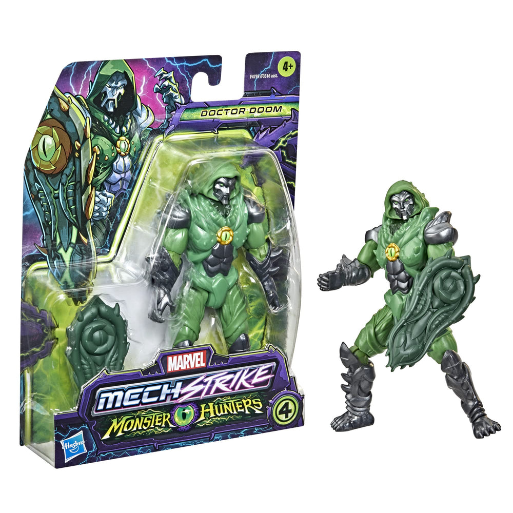 Marvel Doctor Doom Mech Strike figure shows detailed armor for collectors and kids