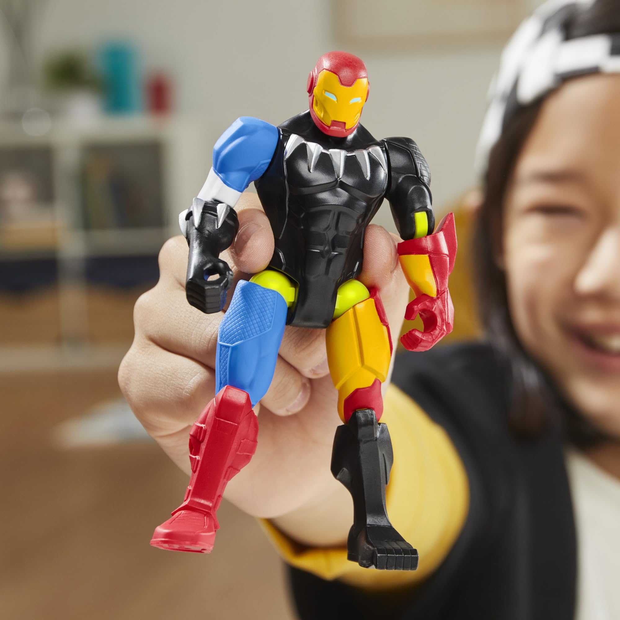 Durable build of Marvel Avengers MixMashers designed for repeated mashups