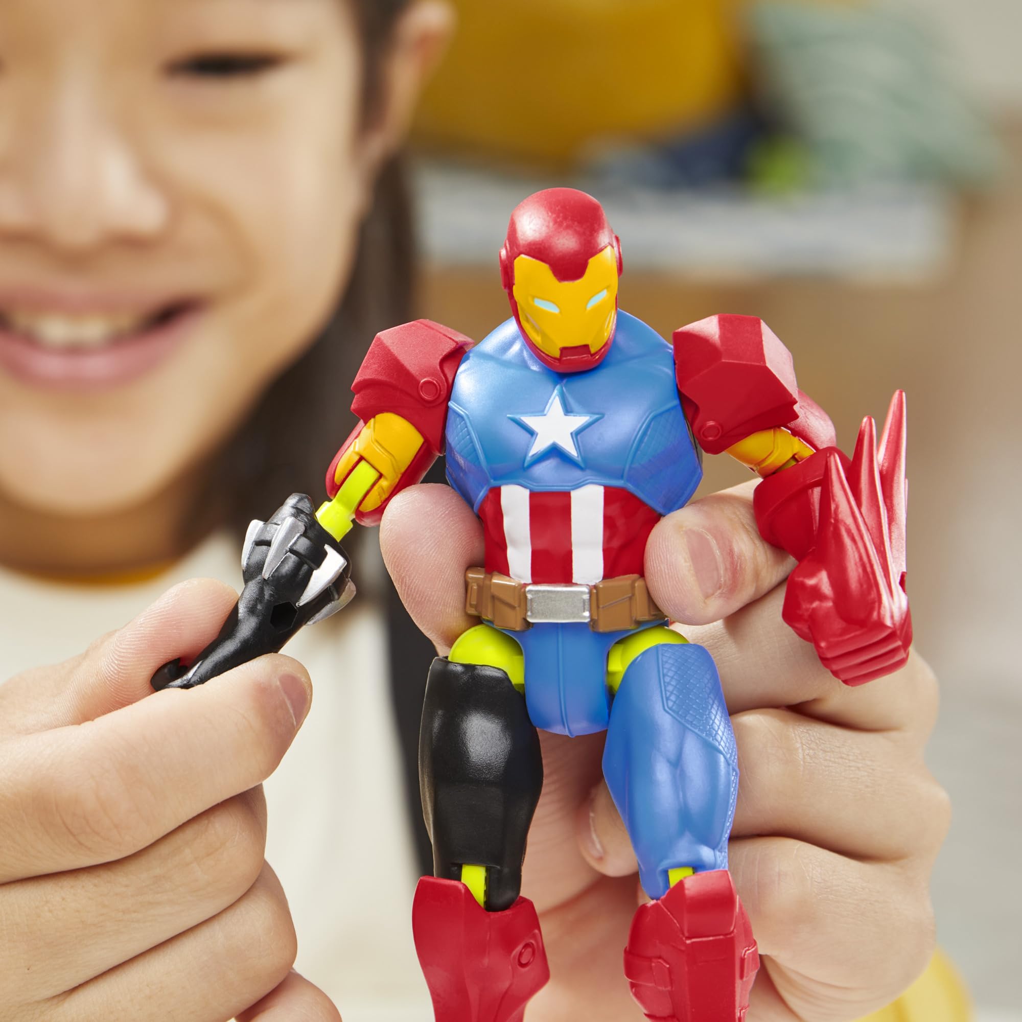 Five-inch scale Marvel Avengers MixMashers fits with other action figures