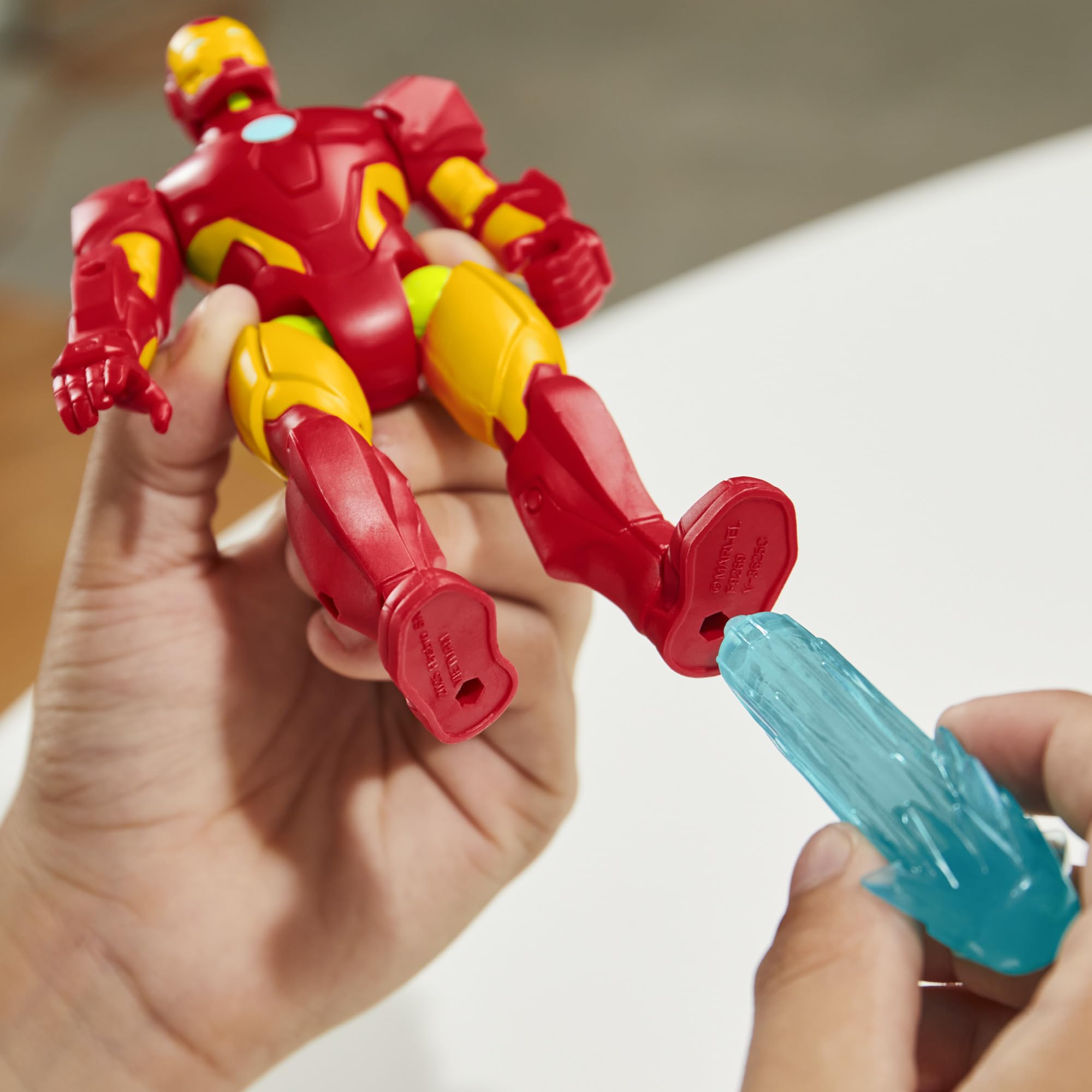 Interchangeable parts for Marvel Avengers MixMashers for endless creative configurations
