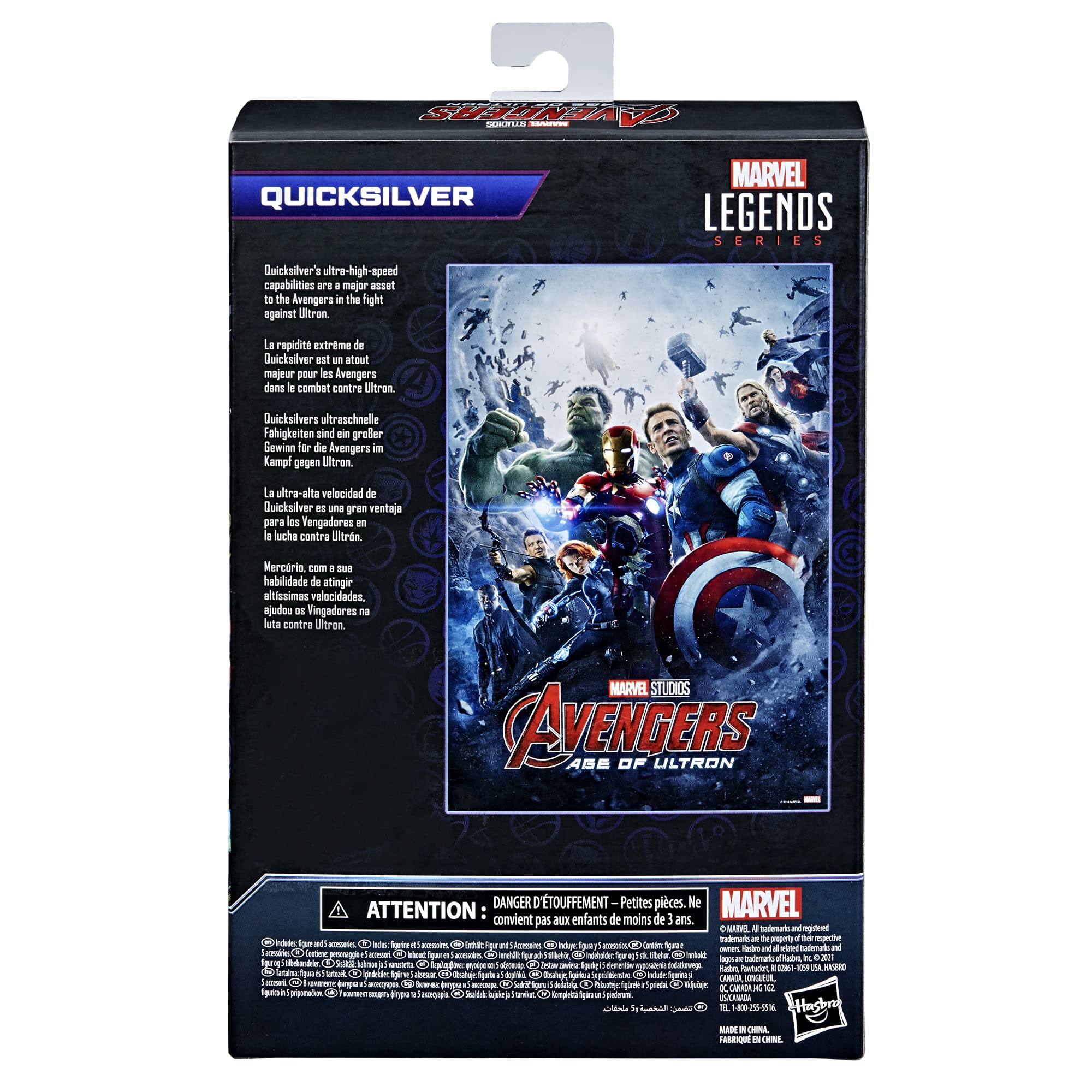 Interchangeable hands on the Quicksilver figure for expressive poses