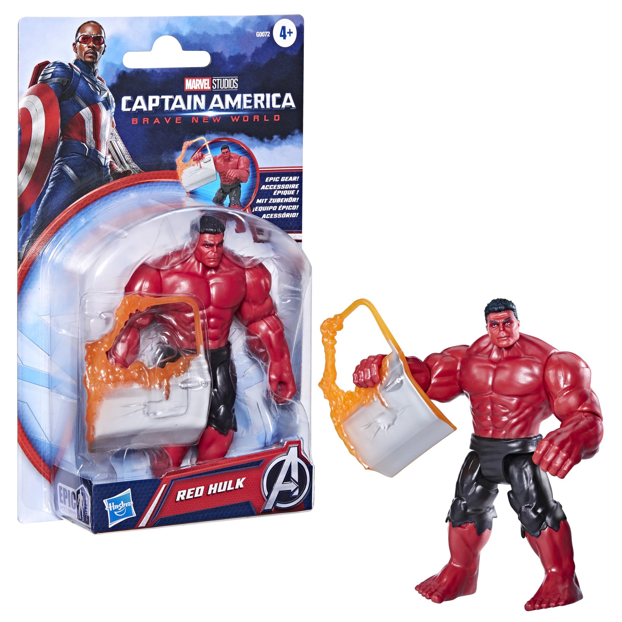 Marvel Red Hulk figure action pose for dynamic play sessions