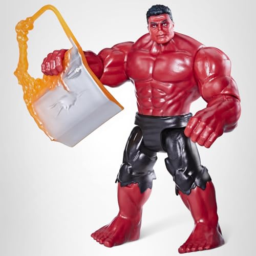 Close-up of Red Hulk texture and sculpt for collectors