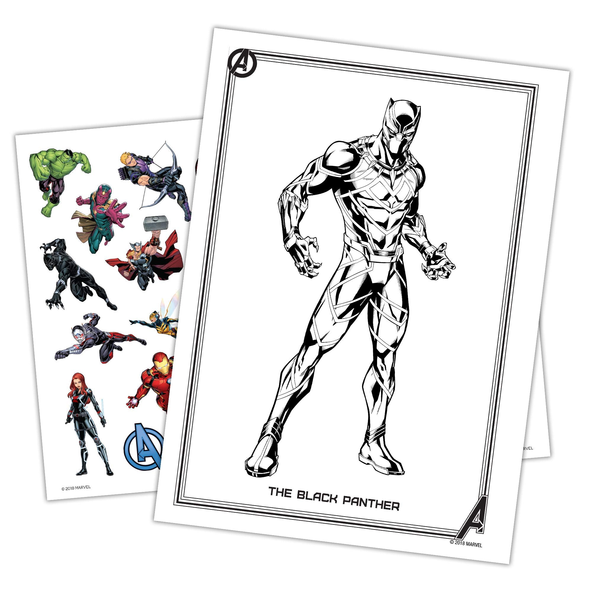 Over 25 temporary tattoos featuring Avengers characters for instant superhero flair