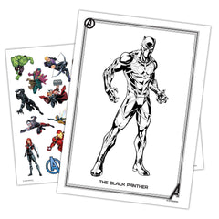 Over 25 temporary tattoos featuring Avengers characters for instant superhero flair