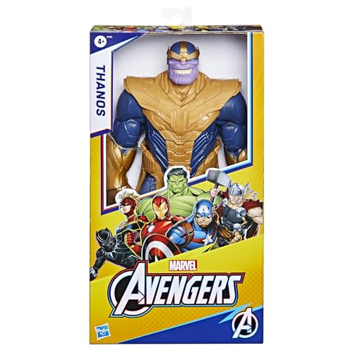 Marvel Avengers Thanos Deluxe figure showing launcher port ready for Blast Gear.