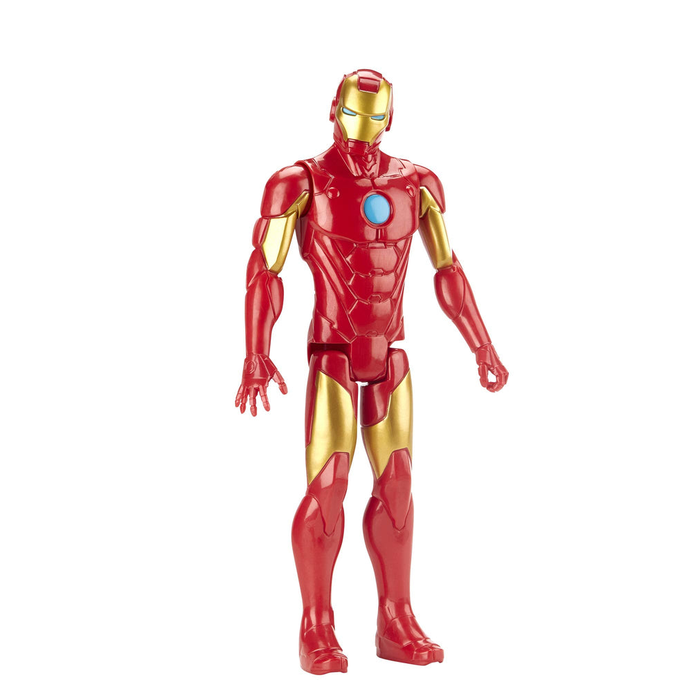 Classic Iron Man design from Marvel invites nostalgic, heroic play.