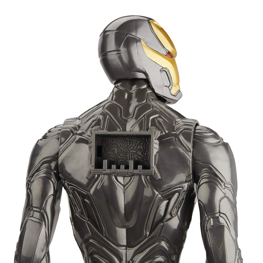 12-inch scale Iron Man figure matches big-screen-style hero play.
