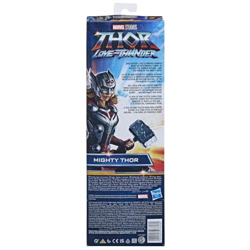 Large 12-inch Mighty Thor figure suitable for kids ages 4 and up