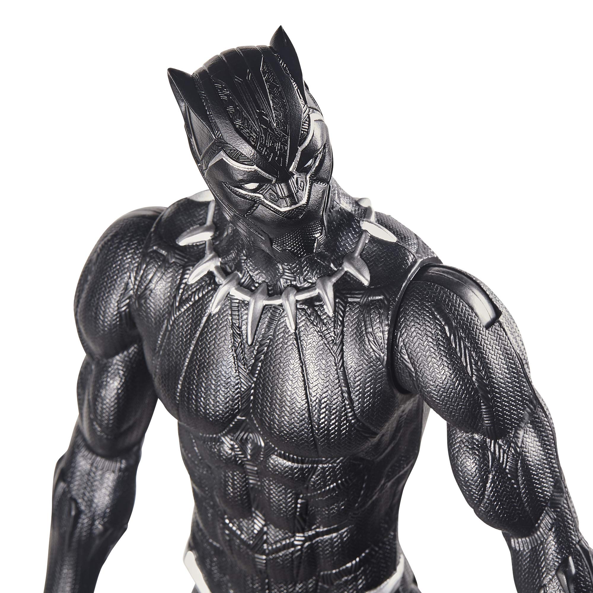 Marvel Black Panther 12-inch figure close-up showing armor details