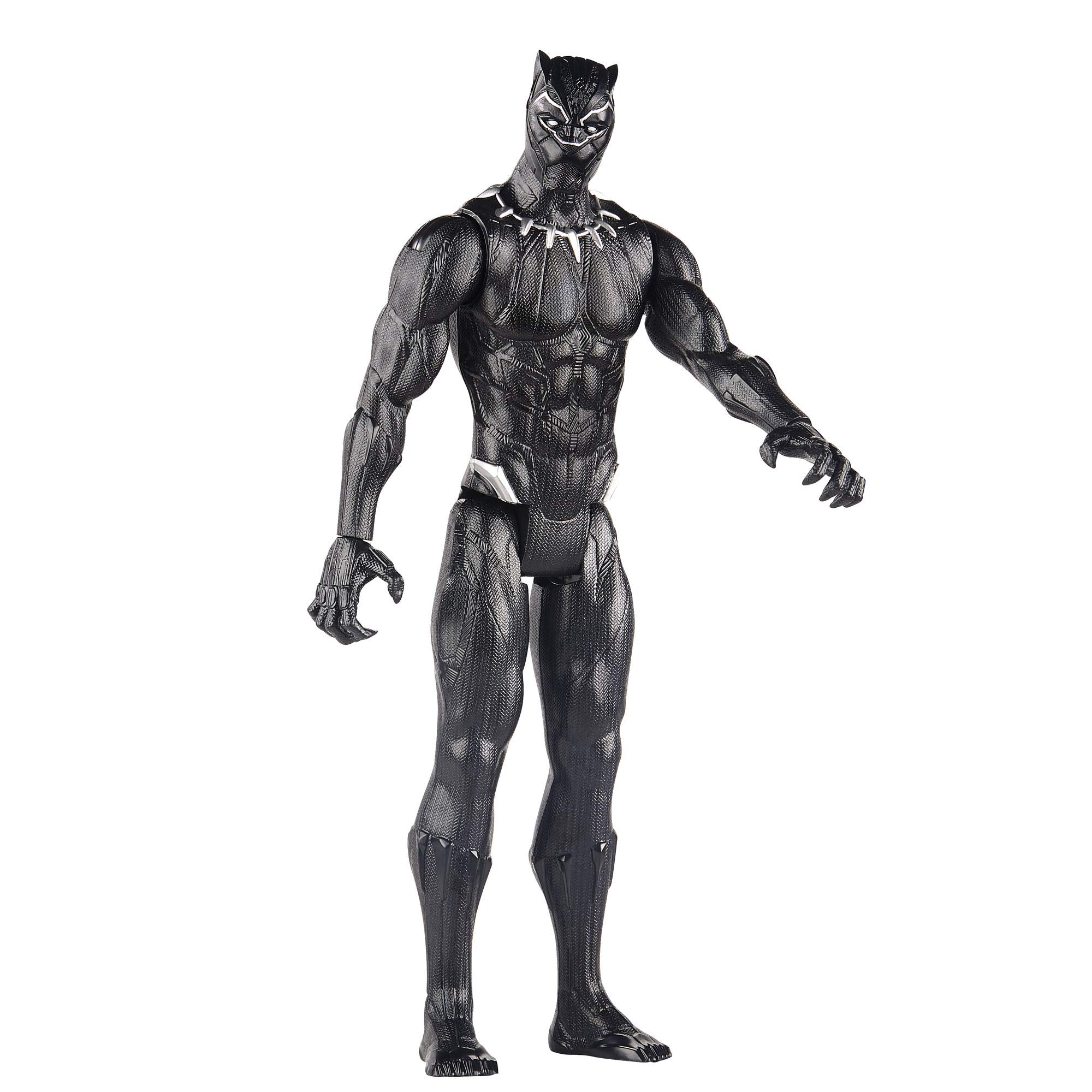 Marvel Black Panther 12-inch figure performing claw-swing action during play
