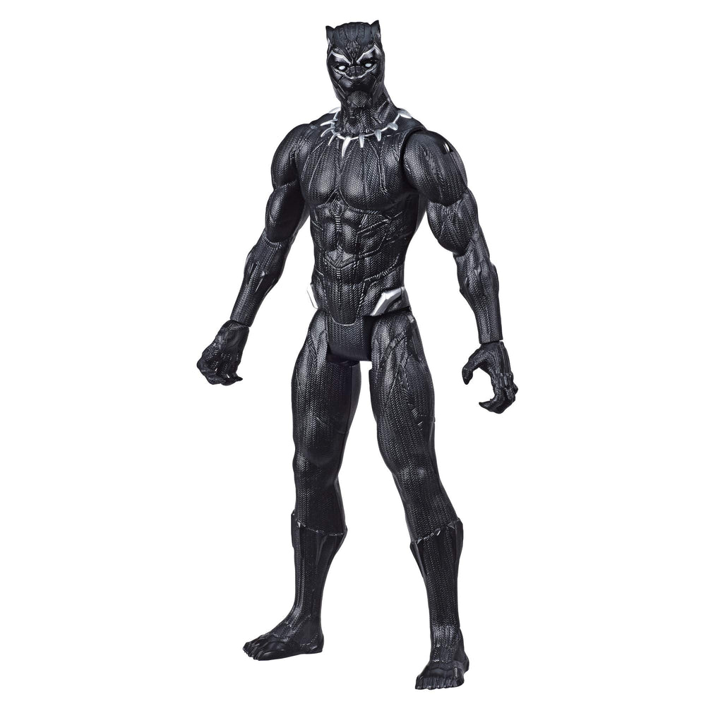 Marvel Black Panther 12-inch figure in front view for heroic playtime imagination