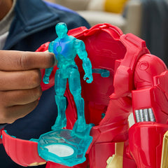 Marvel Avengers VenomVersus Hulkbuster blue accents highlight futuristic detail
