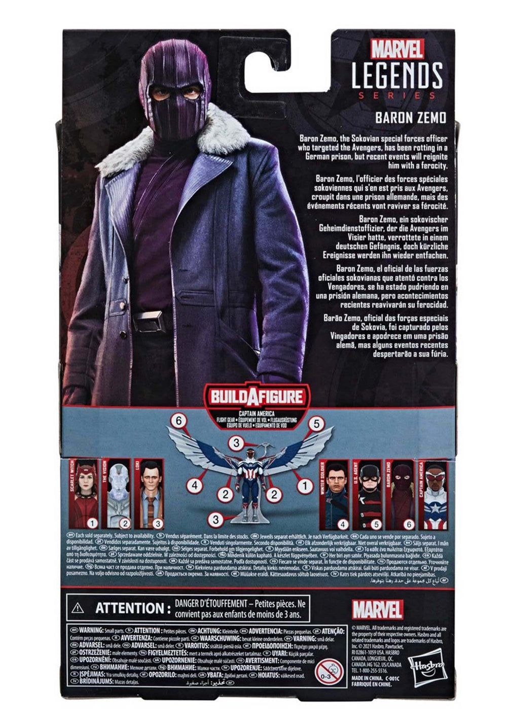 Marvel Baron Zemo 6-inch figure articulation highlights dynamic posing options