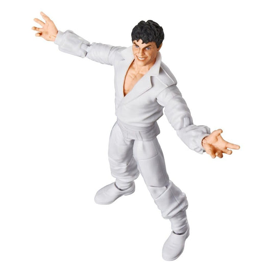 Marvel Beyonder retro Secret Wars figure on display shelf, perfect for collectors.