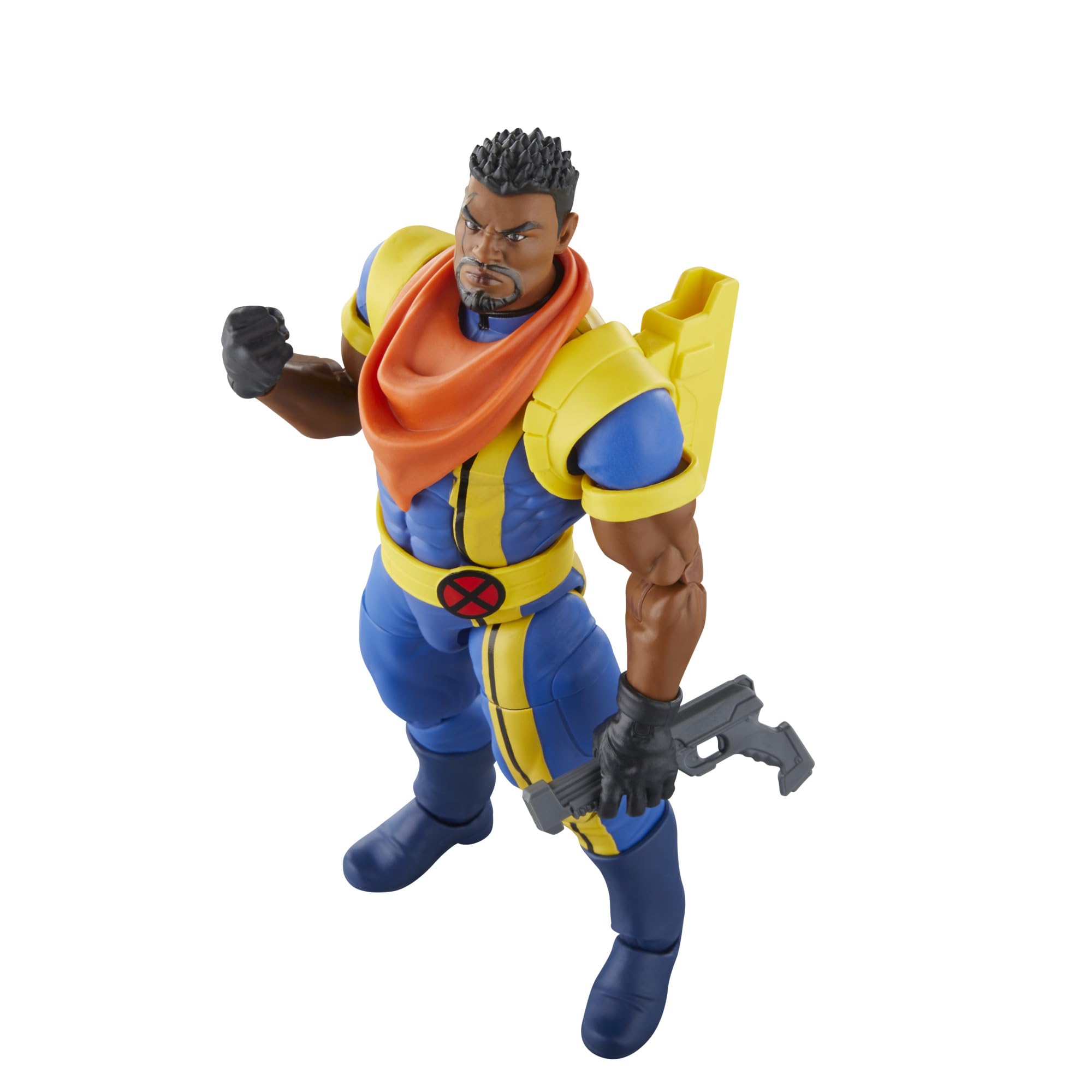 Marvel Bishop accessories highlight included gear for imaginative play.