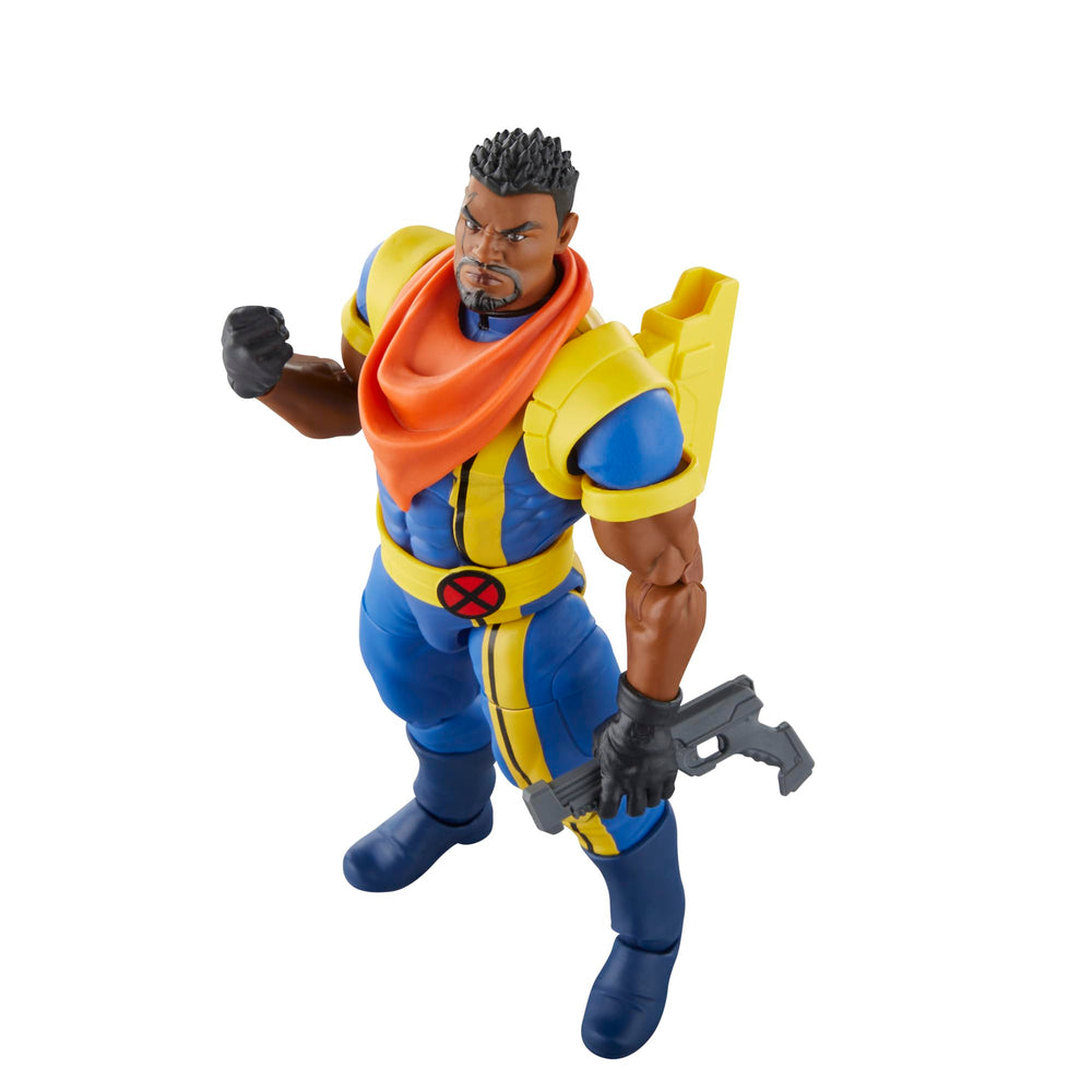 Marvel Bishop accessories highlight included gear for imaginative play.