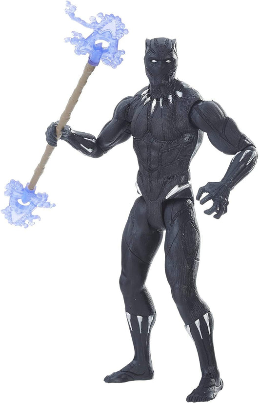 Marvel Black Panther 6-Inch figure in front view for display and action play