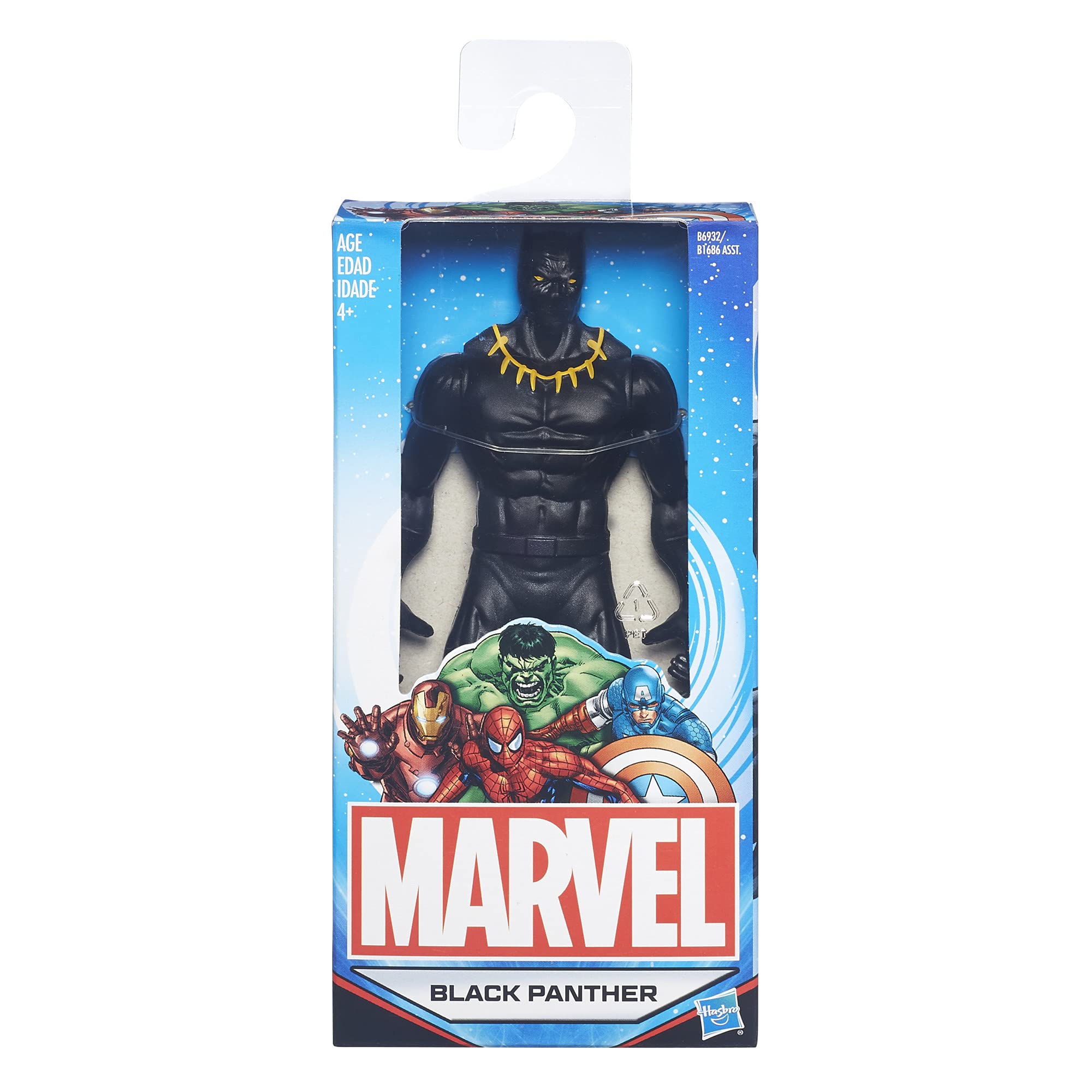 Hasbro Black Panther figure with extending claws ready for dynamic poses.