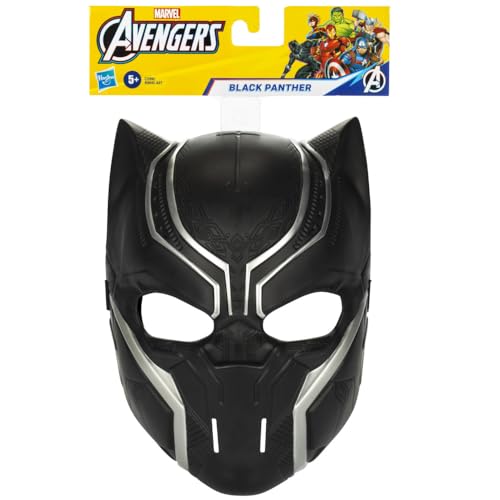 Marvel Black Panther Basic Mask eye slits provide clear visibility for action