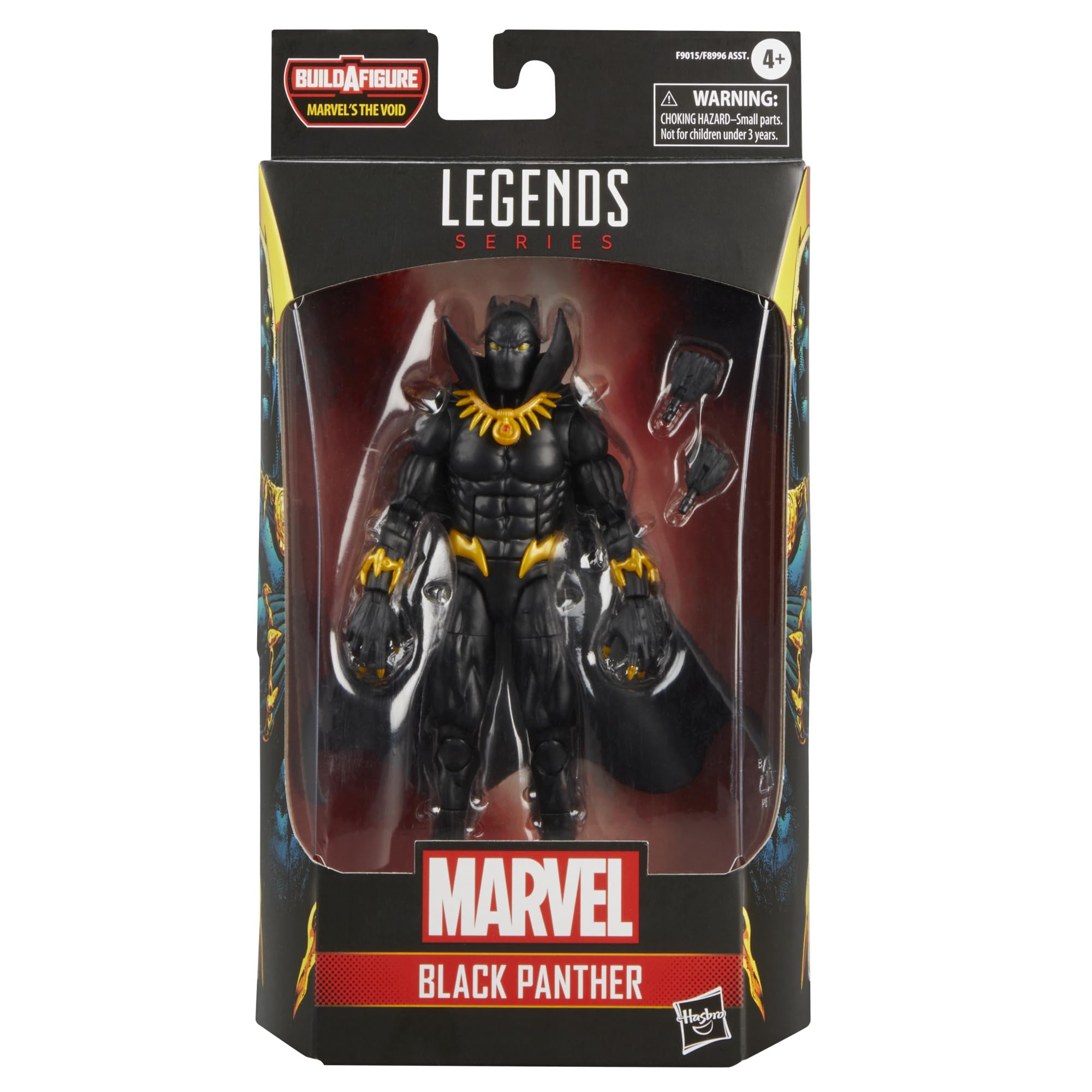 Marvel Legends Black Panther dynamic pose with over 20 articulation points for flexible posing.