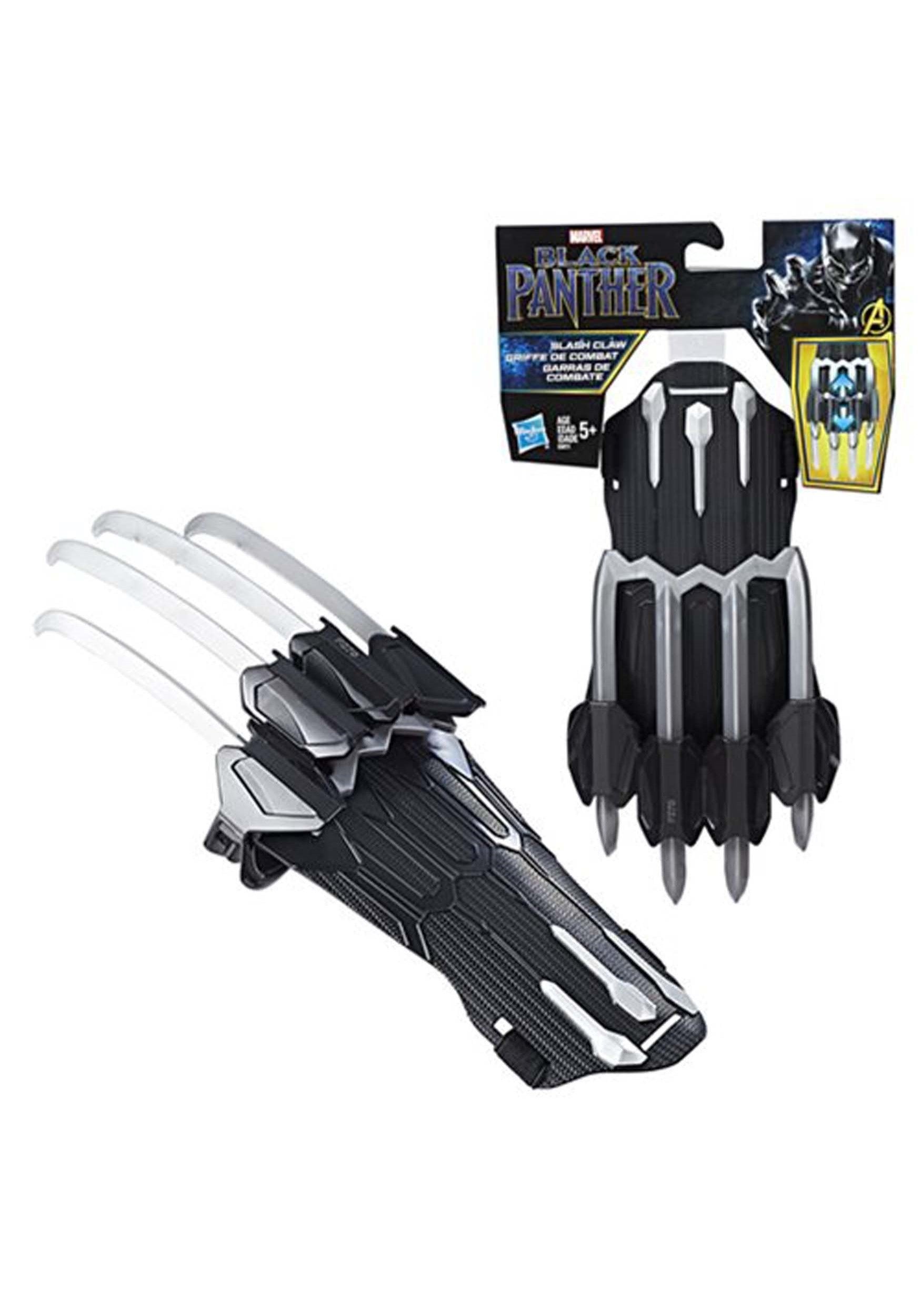 Marvel Black Panther Slash Claw extend shows extendable claws for dynamic pretend battles.