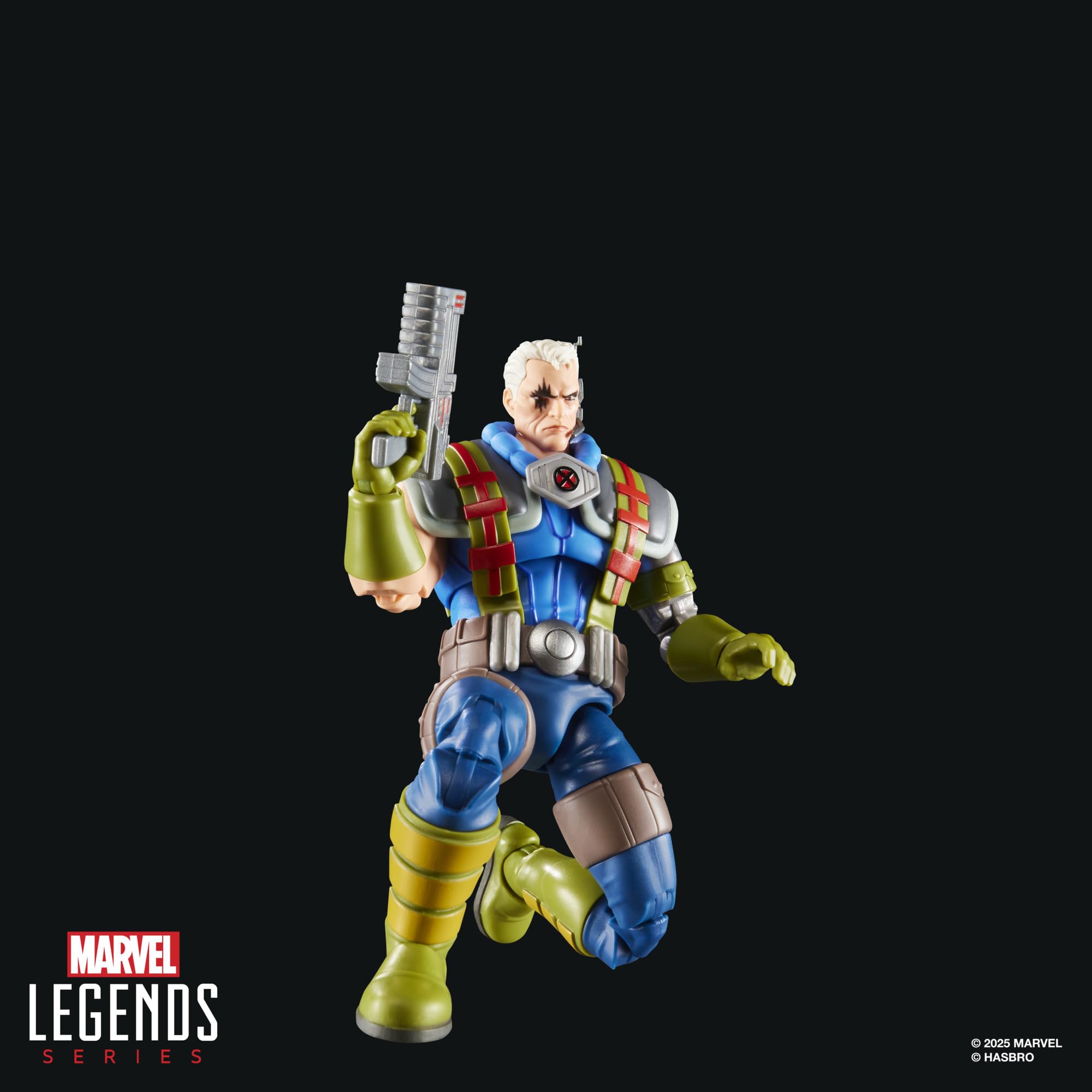 Animated likeness of Marvel Cable suitable for collector display
