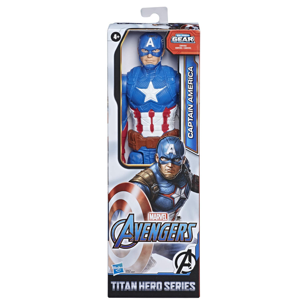 Marvel Captain America 12-inch figure in action pose for battles