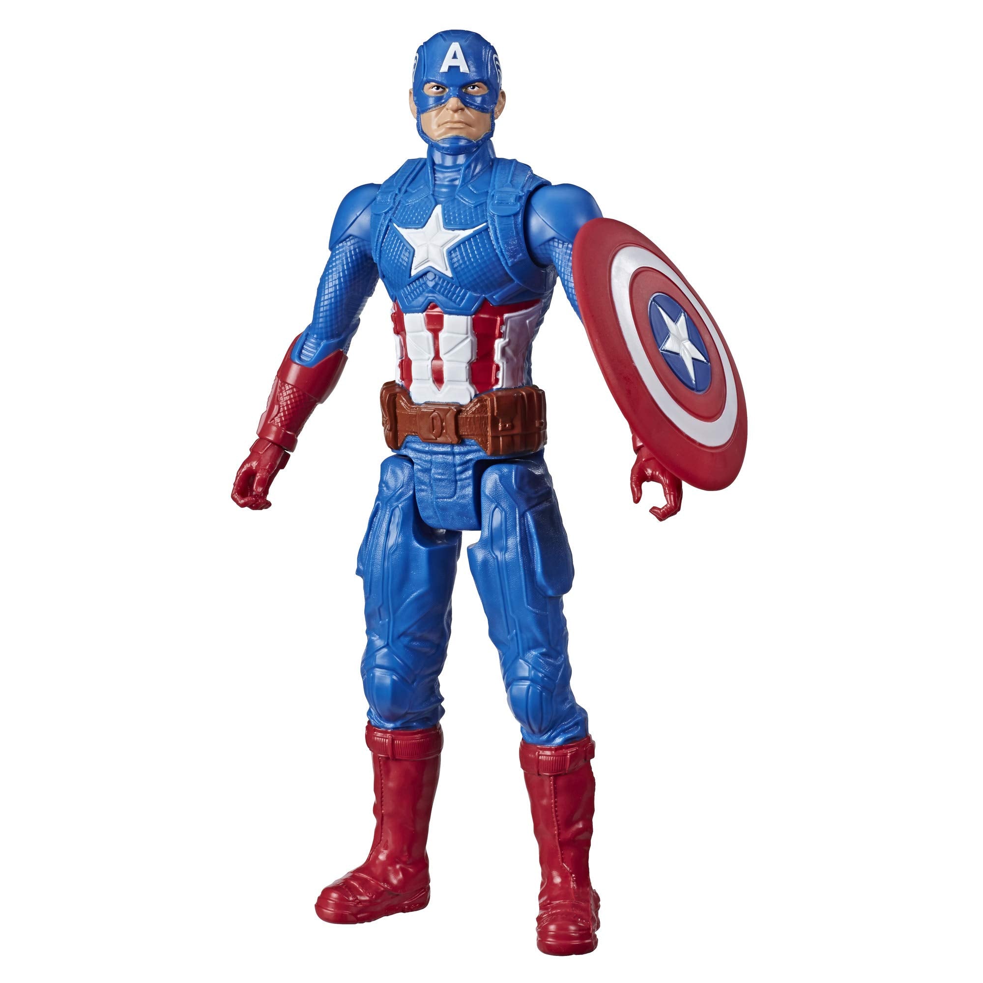 Marvel Captain America 12-inch figure front view for imaginative play