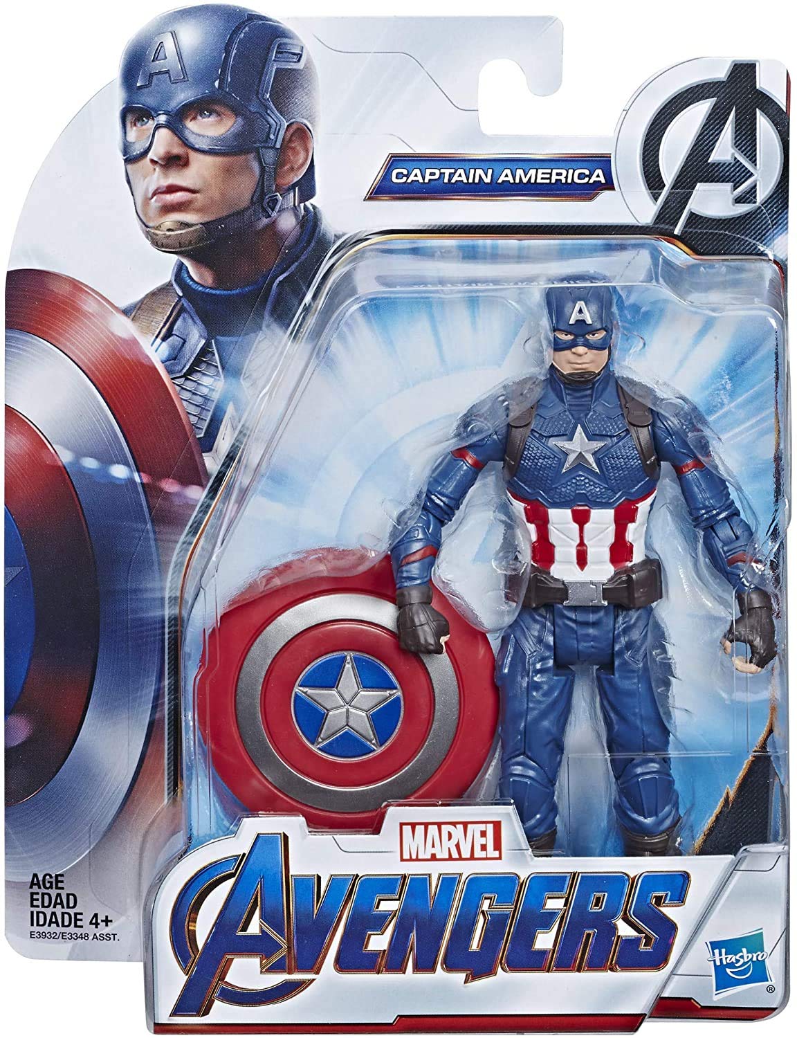 Captain America shield accessory for 6-inch Marvel figure play.