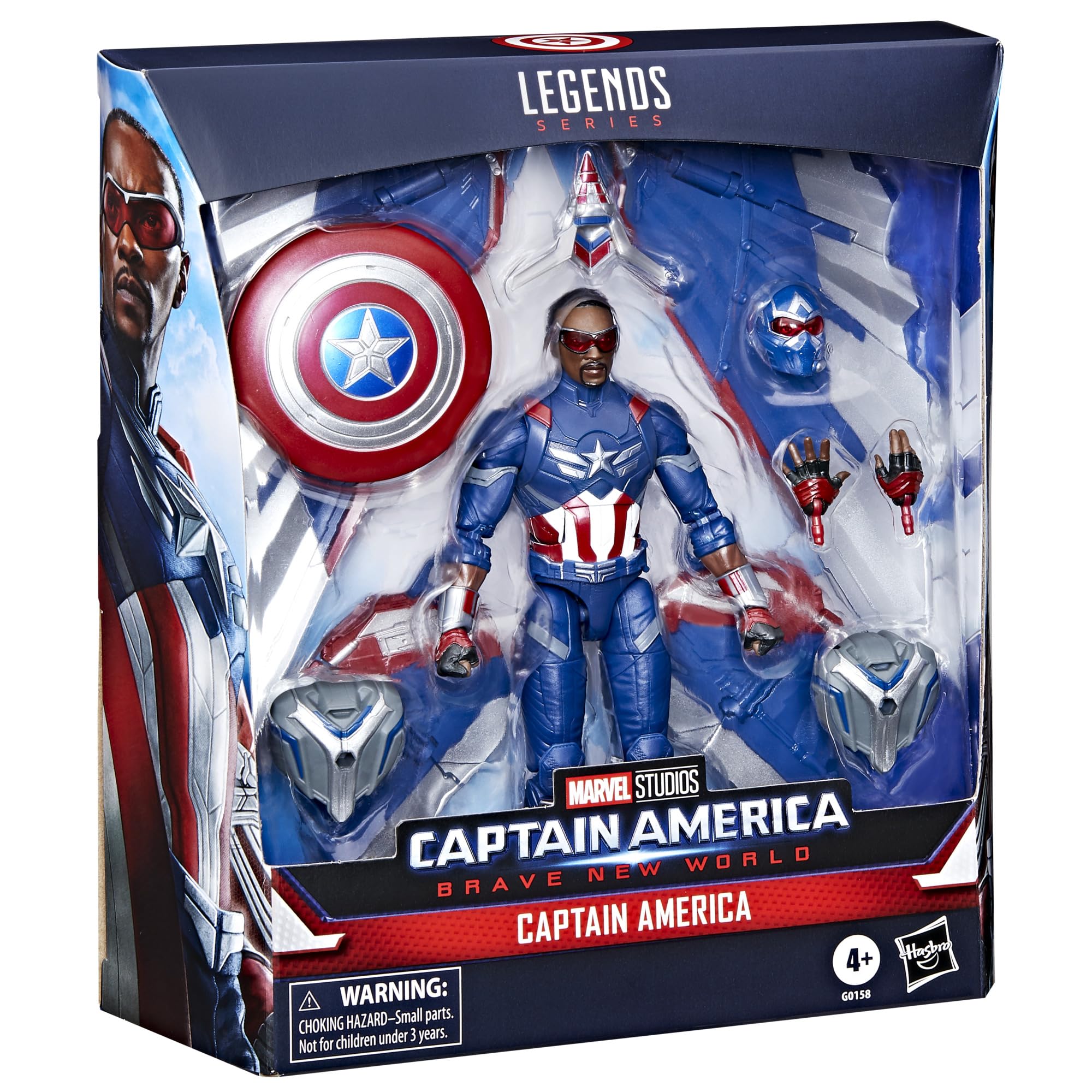 Marvel Captain America Brave New World winged design captures classic silhouette.