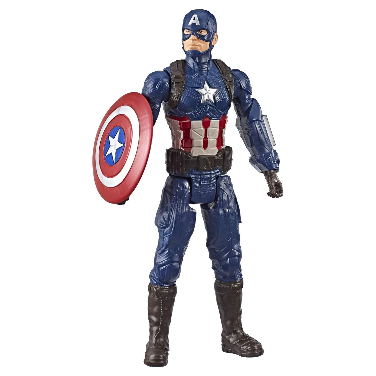 Marvel Captain America Endgame 12-inch figure ready for action pose and display.