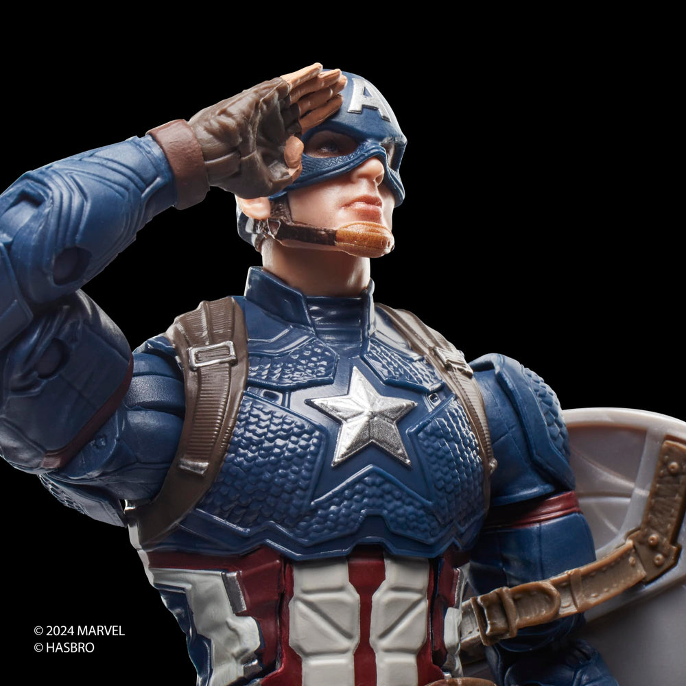 Marvel Captain America Endgame 20+ articulation points enable dynamic shelf poses.