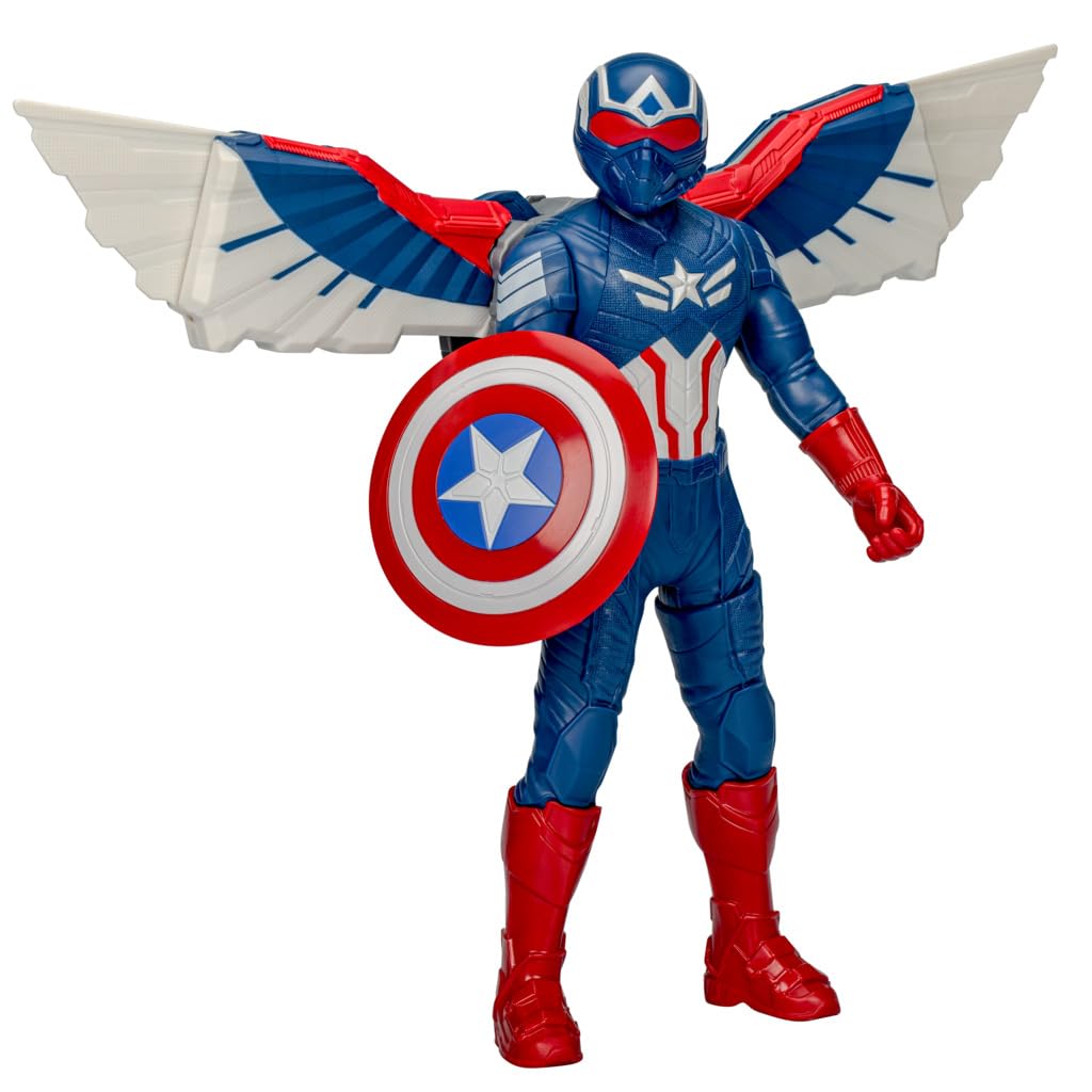 Encourages imaginative storytelling with Captain America action figure