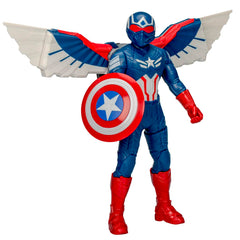 Encourages imaginative storytelling with Captain America action figure