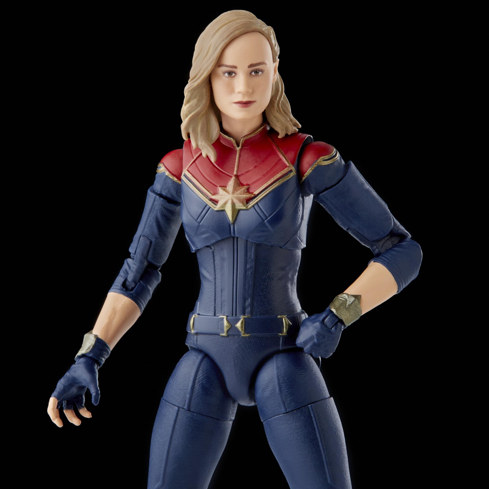 Marvel Captain Marvel The Marvels 6-Inch figure articulation-points enable versatile posing and dioramas.