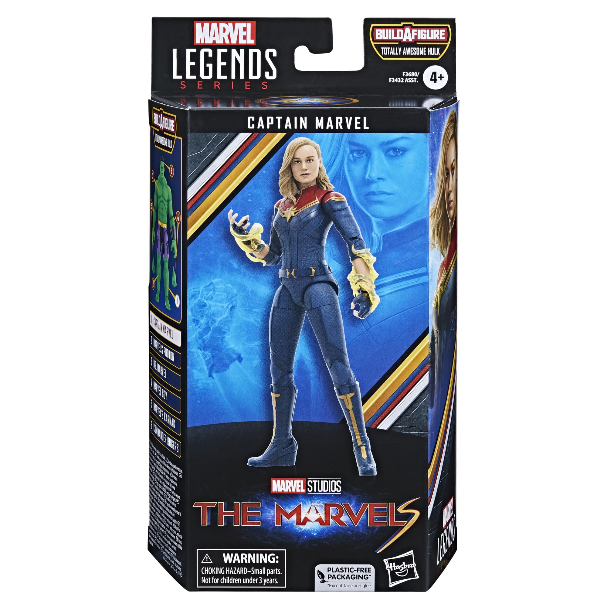 Marvel Captain Marvel The Marvels 6-Inch figure pose-ready pose captures dynamic action for shelves.