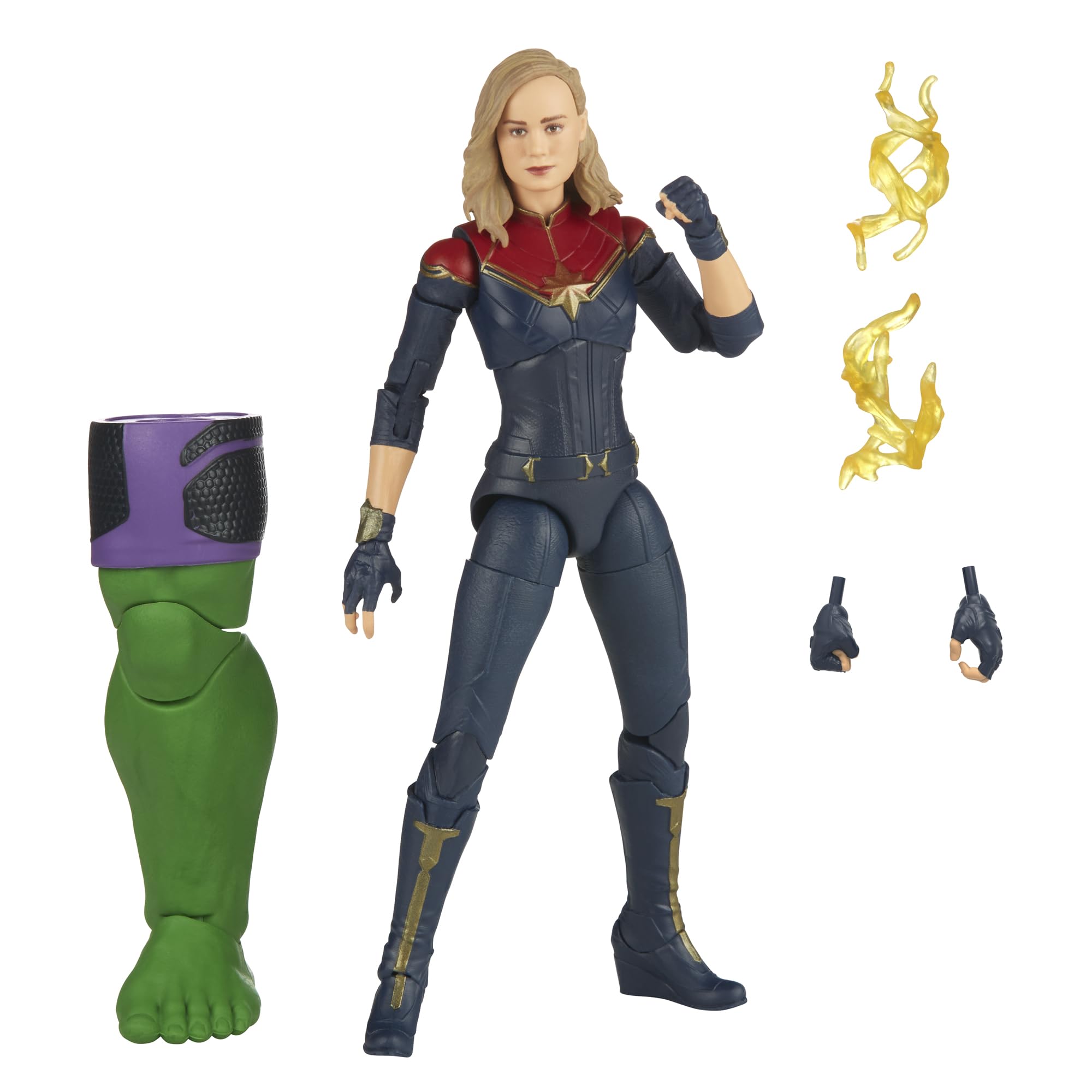 Marvel Captain Marvel The Marvels 6-Inch figure top view showcases premium detailing for display.
