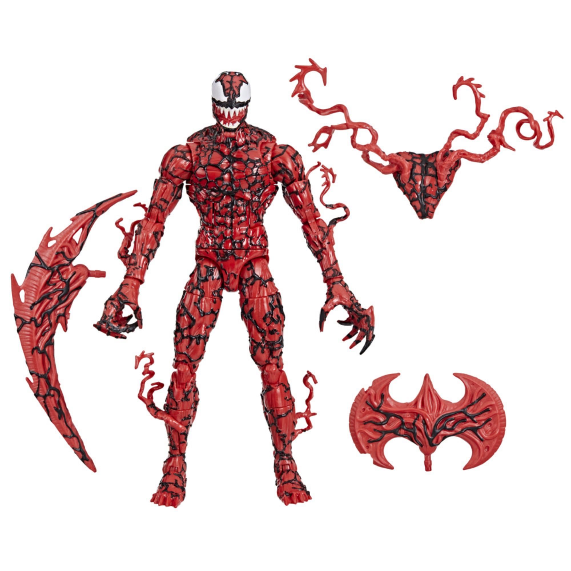 Marvel Carnage figure front view with comic-inspired design for display