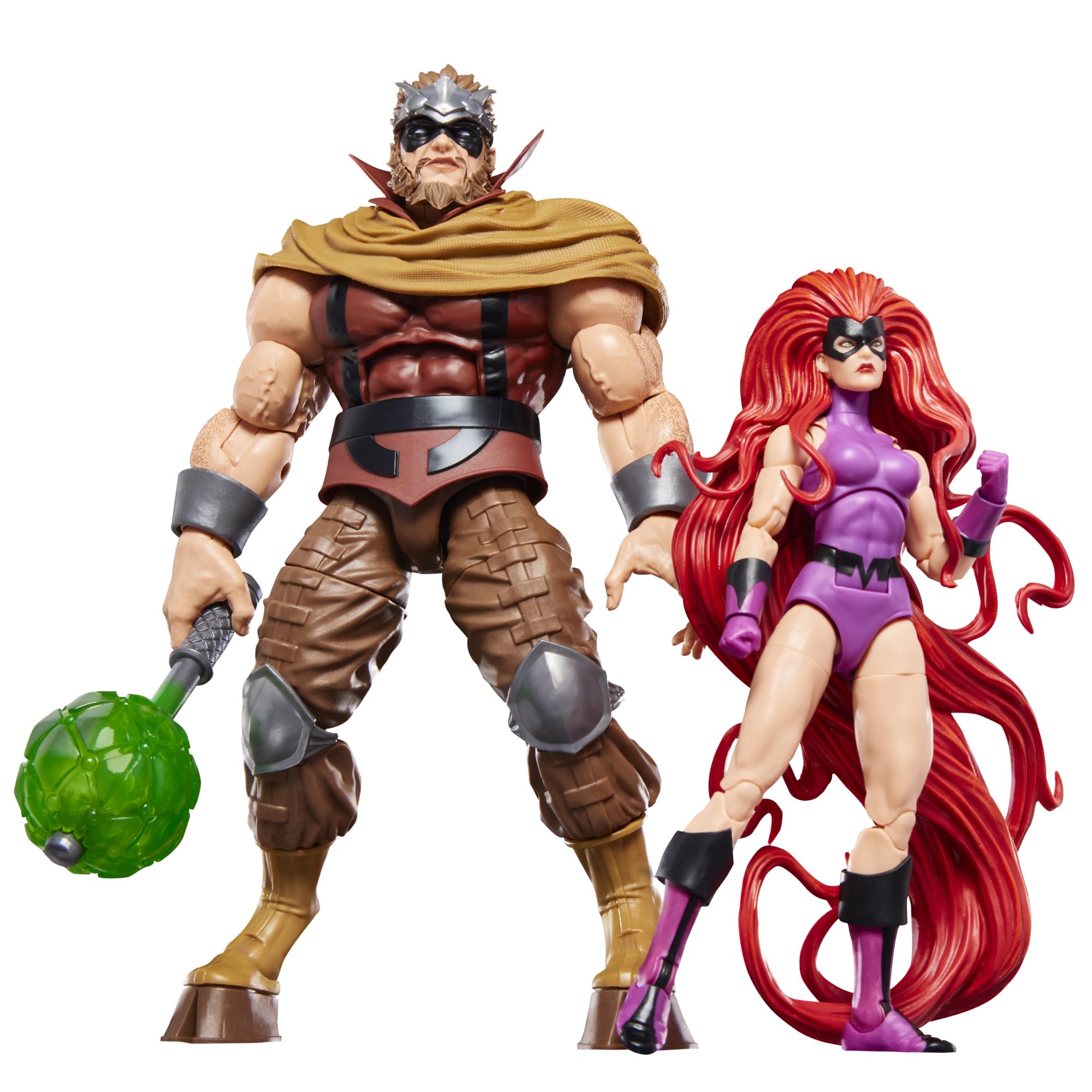 MARVEL CLASSIC Gorgon mace and hands accessory closeup for versatile posing