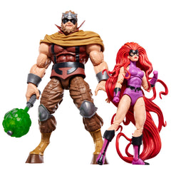 MARVEL CLASSIC Gorgon mace and hands accessory closeup for versatile posing