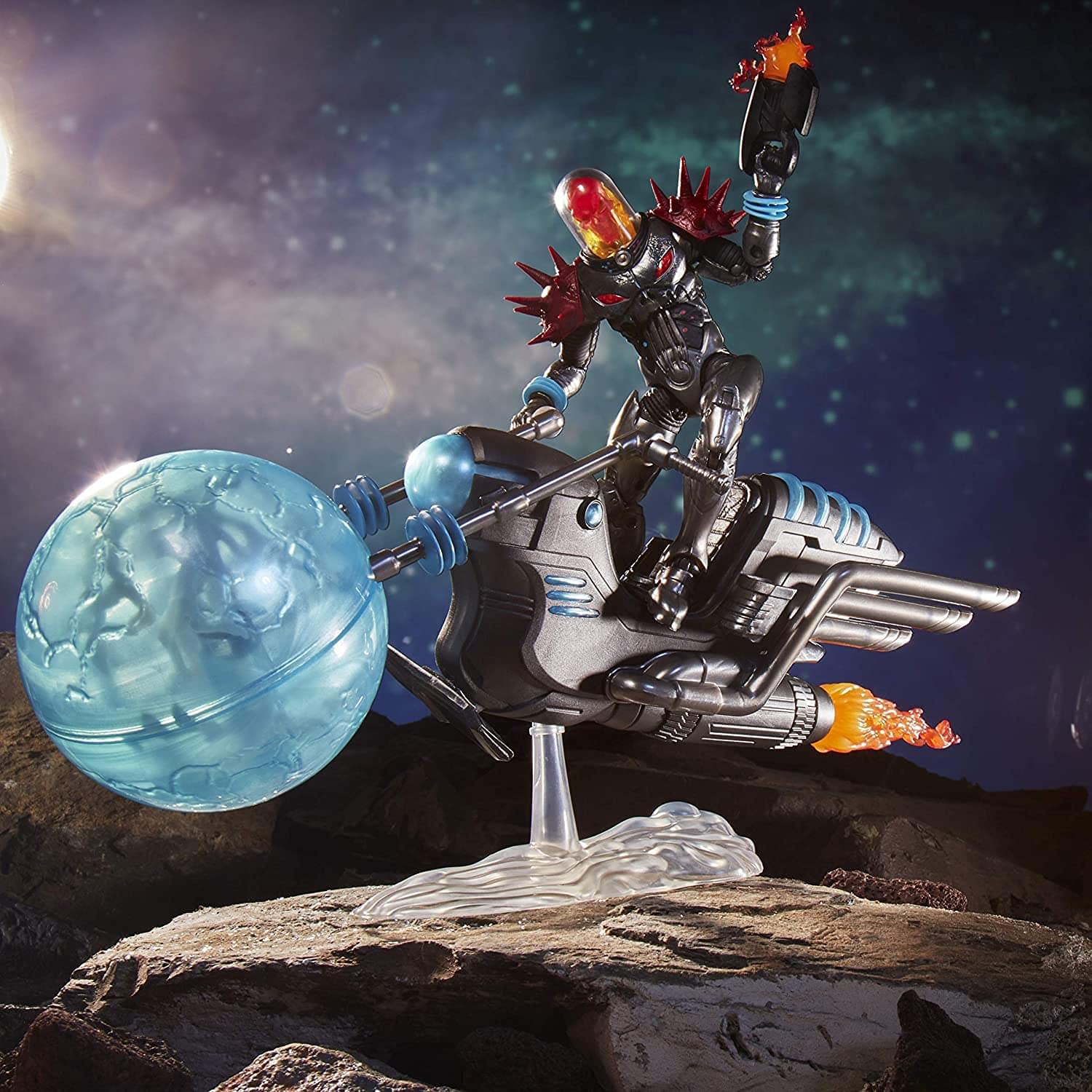 Marvel Cosmic Ghost Rider poseable feature supports dynamic action poses.