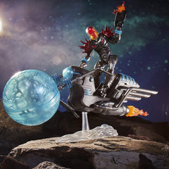Marvel Cosmic Ghost Rider poseable feature supports dynamic action poses.