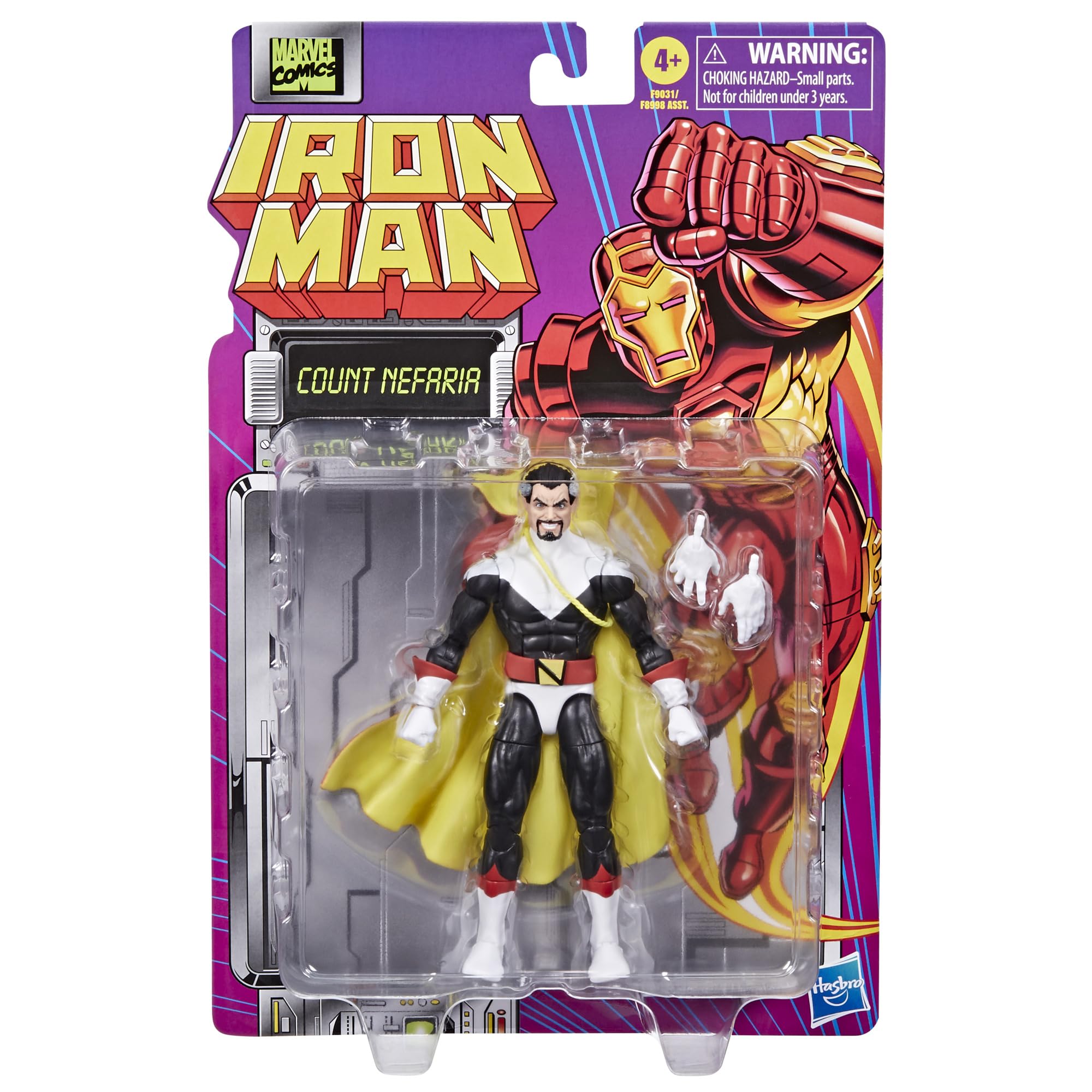 Marvel Count Nefaria poses dynamically for display shelves.
