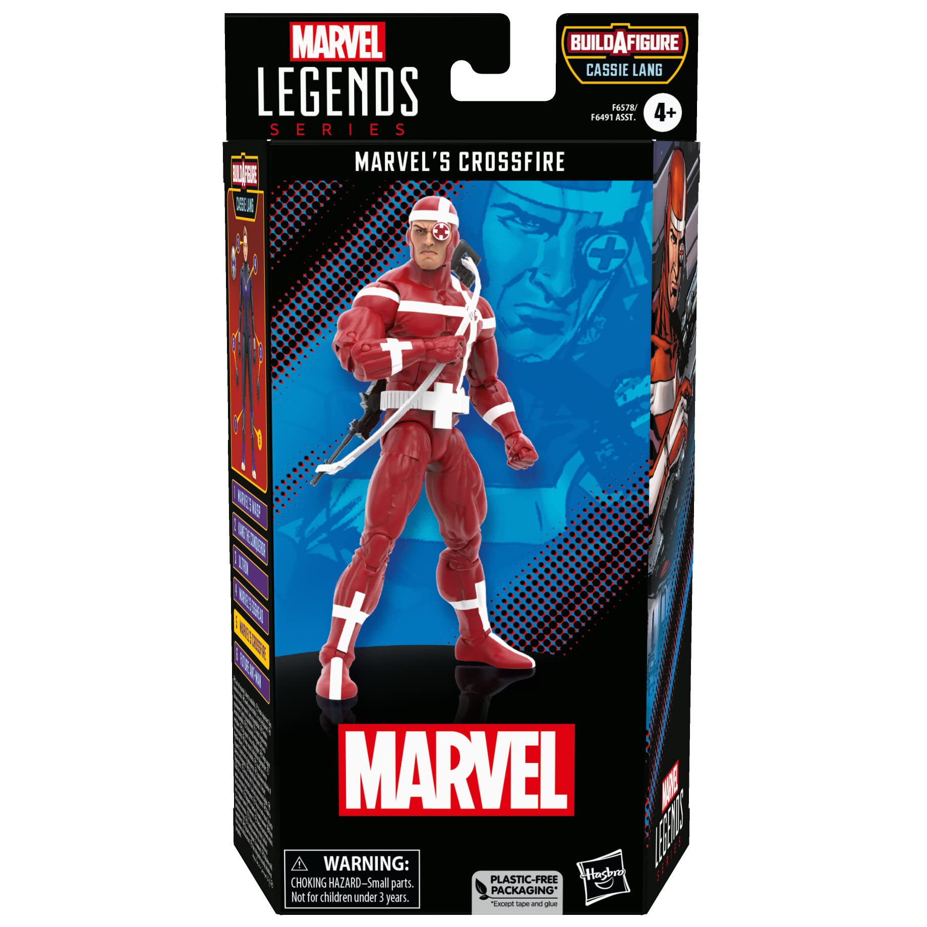 Marvel Crossfire figure with rifle accessory for authentic display