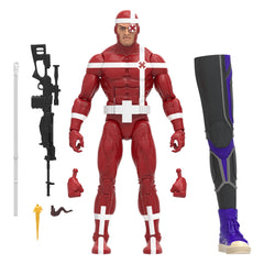 Marvel Crossfire action figure front view showing premium articulation
